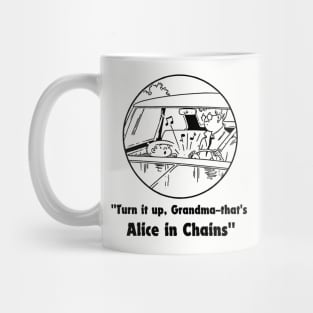 chains turn it up grandma Mug